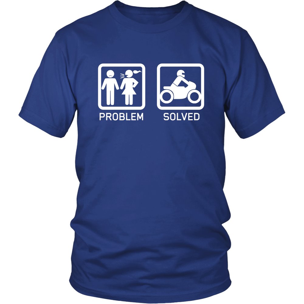 Motorcycle Funny T-shirt T-shirt teelaunch District Unisex Shirt Royal Blue S