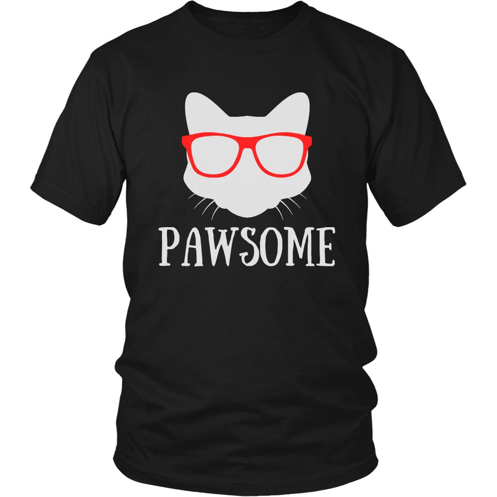 Pawsome T-shirt teelaunch District Unisex Shirt Black S