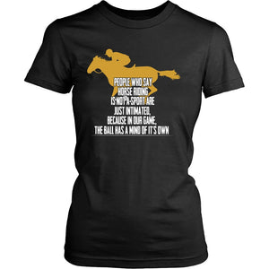 Horse Riding Is My Game! T-shirt teelaunch District Womens Shirt Black S