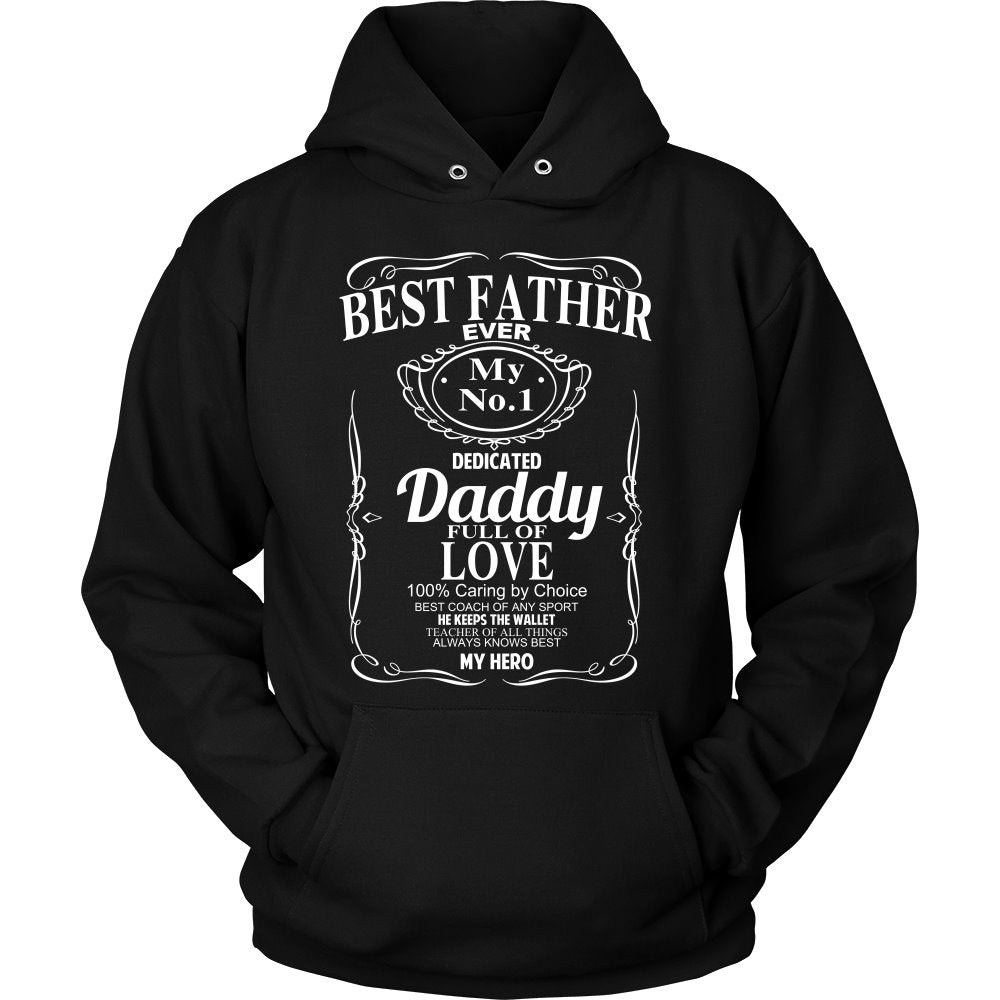 Best Father Whiskey T-shirt teelaunch Unisex Hoodie Black S