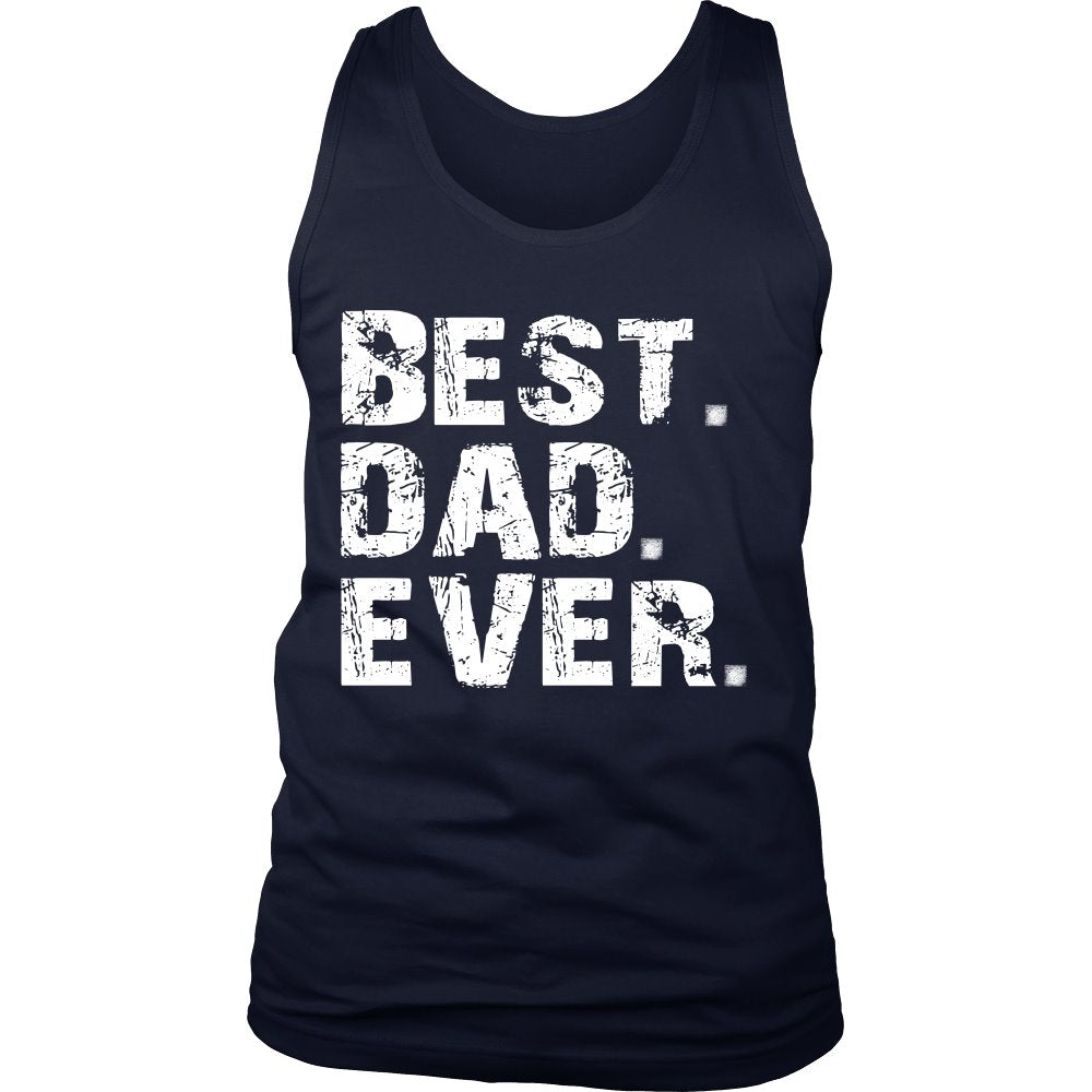 Best DAD Ever T-shirt teelaunch District Mens Tank Navy S