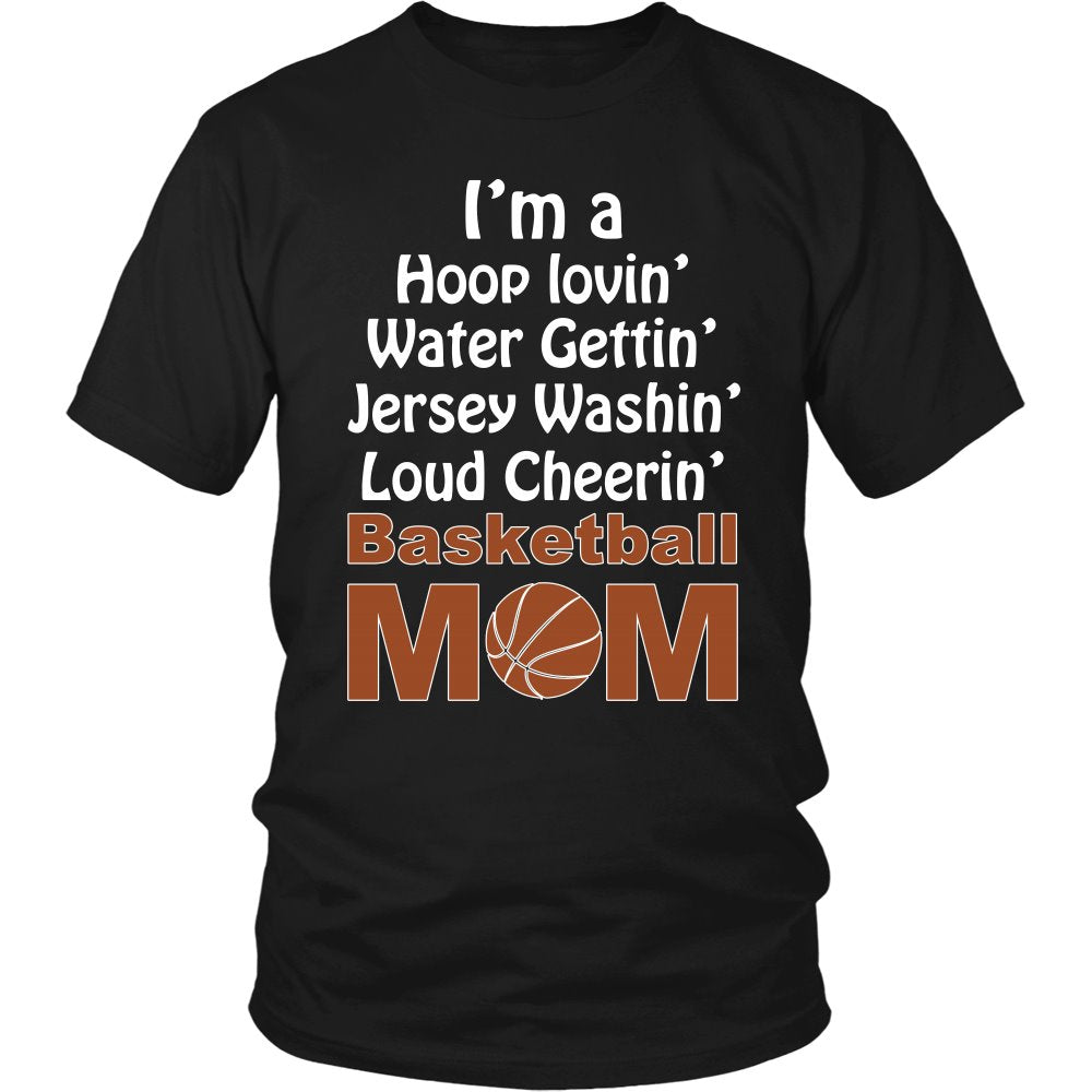I Am A Basketball Mom T-shirt teelaunch District Unisex Shirt Black S