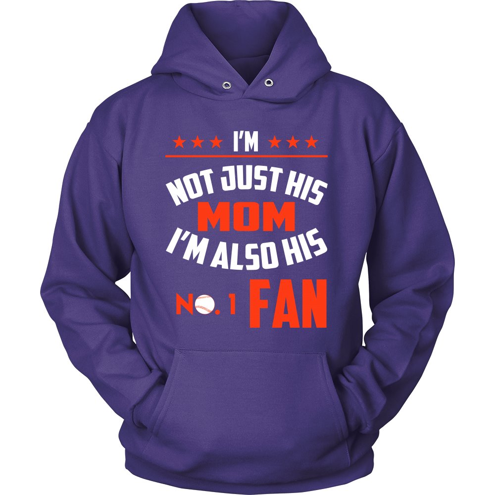 I'm Not Just His Mom I'm Also His No.1 Fan T-shirt teelaunch Unisex Hoodie Purple S