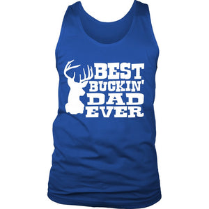 Best Buckin' Dad Ever T-shirt teelaunch District Mens Tank Royal Blue S