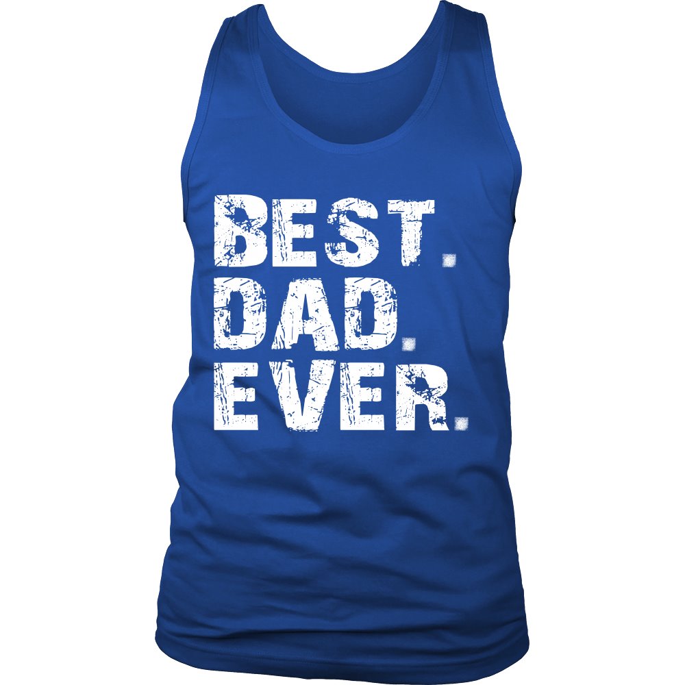Best DAD Ever T-shirt teelaunch District Mens Tank Royal Blue S