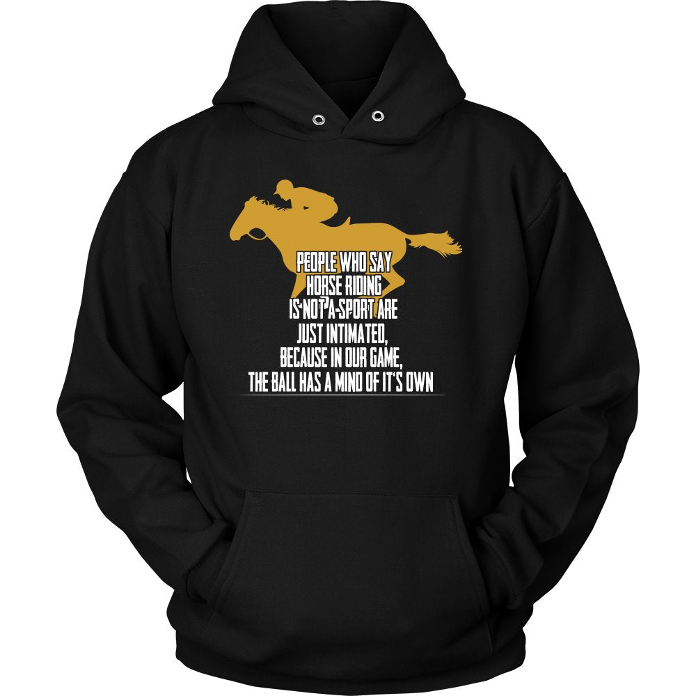 Horse Riding Is My Game! T-shirt teelaunch Unisex Hoodie Black S