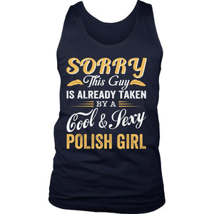 Love A Cool And Sexy Polish Girl T-shirt teelaunch District Mens Tank Navy S