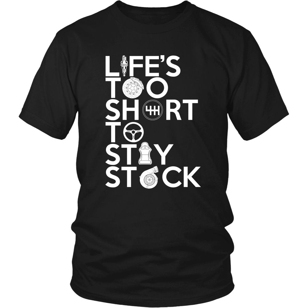 Life's Too Short To Stay Stock T-shirt teelaunch District Unisex Shirt Black S