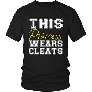 This Princess Wears Cleats T-shirt teelaunch District Unisex Shirt Black S