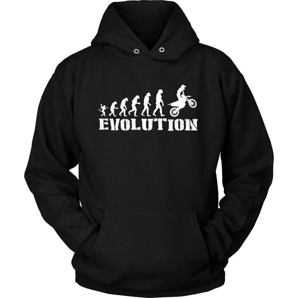 Evolution Motorbike T-shirt teelaunch Unisex Hoodie Black S