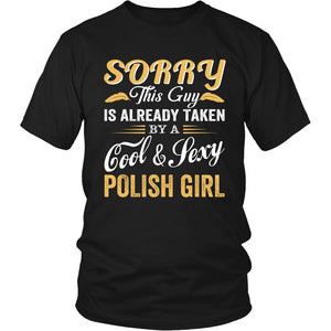 Love A Cool And Sexy Polish Girl T-shirt teelaunch District Unisex Shirt Black S
