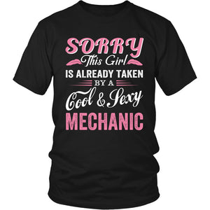 Love A Cool And Sexy Mechanic T-shirt teelaunch District Unisex Shirt Black S