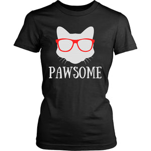 Pawsome T-shirt teelaunch District Womens Shirt Black S