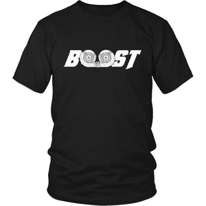 Boost T-shirt teelaunch District Unisex Shirt Black S