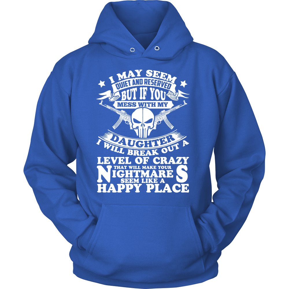 Do Not Mess With A Military Daughter T-shirt teelaunch Unisex Hoodie Royal Blue S