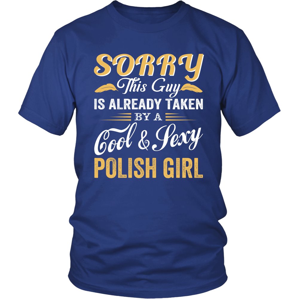 Love A Cool And Sexy Polish Girl T-shirt teelaunch District Unisex Shirt Royal Blue S