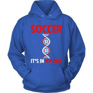 Soccer Is In My DNA T-shirt teelaunch Unisex Hoodie Royal Blue S