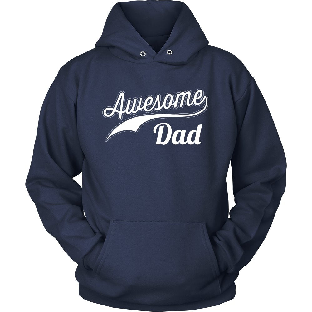 Awesome Dad T-shirt teelaunch Unisex Hoodie Navy S