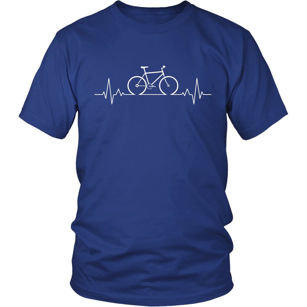 Bike Pulse T-shirt teelaunch District Unisex Shirt Royal Blue S
