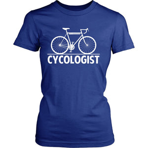 Cycologist T-shirt teelaunch District Womens Shirt Royal Blue S