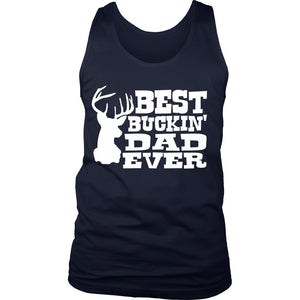 Best Buckin' Dad Ever T-shirt teelaunch District Mens Tank Navy S