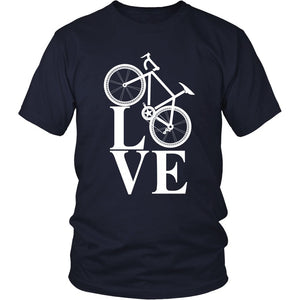 Love Mountain Biking T-shirt teelaunch District Unisex Shirt Navy S