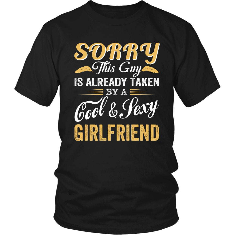 Taken By A Cool And Sexy Girlfriend T-shirt teelaunch District Unisex Shirt Black S