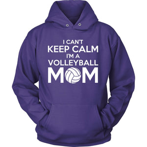 I Can't Keep Calm I'm A Volleyball Mom T-shirt teelaunch Unisex Hoodie Purple S