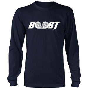 Boost T-shirt teelaunch District Long Sleeve Shirt Navy S