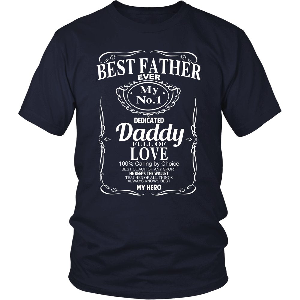 Best Father Whiskey T-shirt teelaunch District Unisex Shirt Navy S