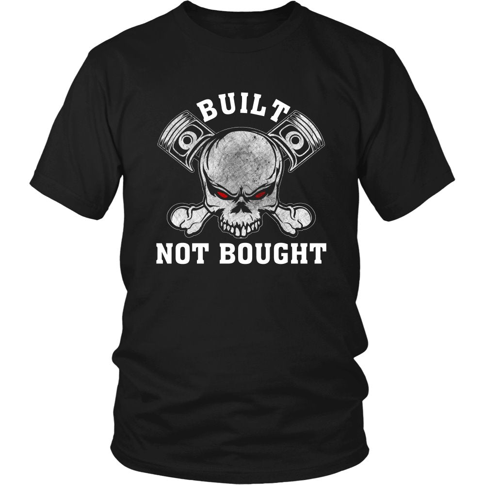 Built Not Bought T-shirt teelaunch District Unisex Shirt Black S