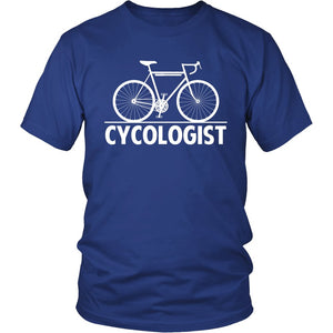Cycologist T-shirt teelaunch District Unisex Shirt Royal Blue S