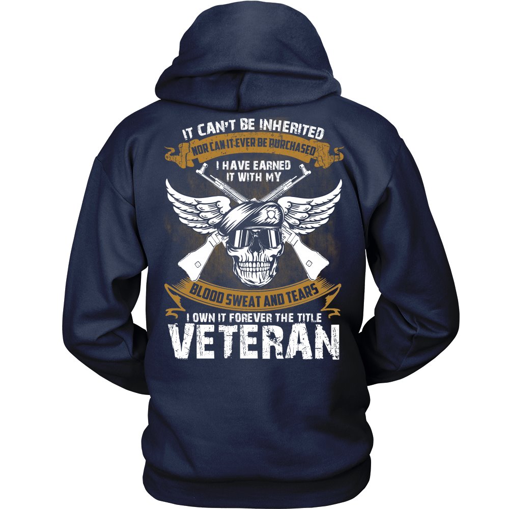 I Own It Forever The Title - Veteran T-shirt teelaunch Unisex Hoodie Navy S