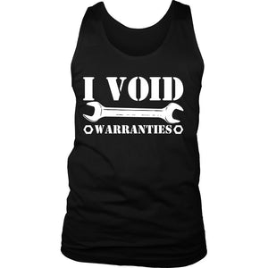 I Void Warranties! T-shirt teelaunch District Mens Tank Black S