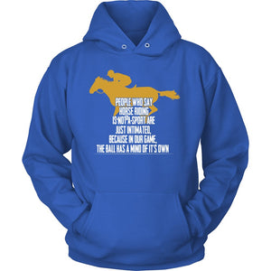 Horse Riding Is My Game! T-shirt teelaunch Unisex Hoodie Royal Blue S