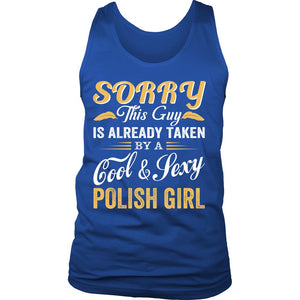 Love A Cool And Sexy Polish Girl T-shirt teelaunch District Mens Tank Royal Blue S