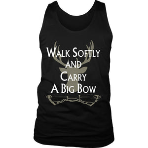 Walk Softly And Carry A Big Bow T-shirt teelaunch District Mens Tank Black S
