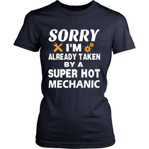 Love A Mechanic! T-shirt teelaunch District Womens Shirt Navy S