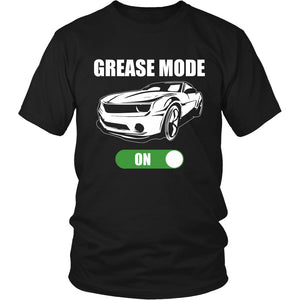 Grease Mode On T-shirt teelaunch District Unisex Shirt Black S