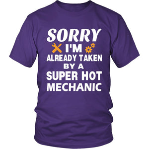 Love A Mechanic! T-shirt teelaunch District Unisex Shirt Purple S