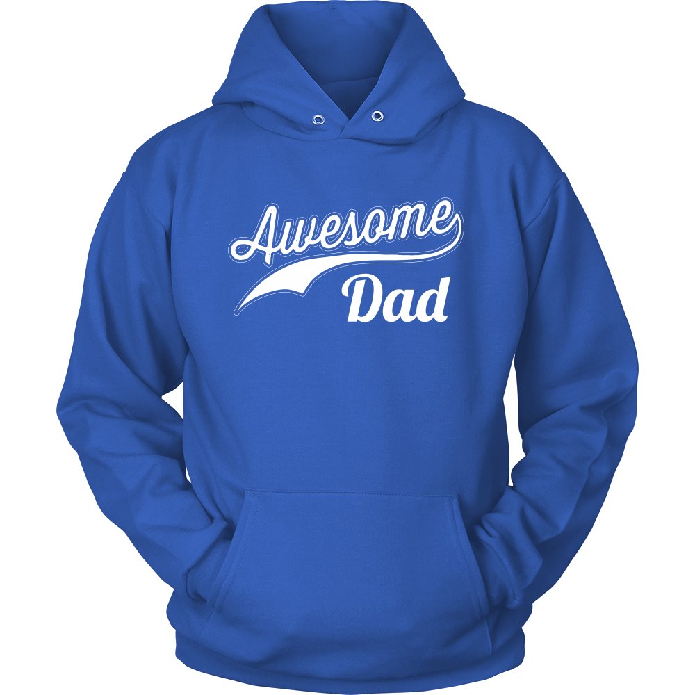 Awesome Dad T-shirt teelaunch Unisex Hoodie Royal Blue S