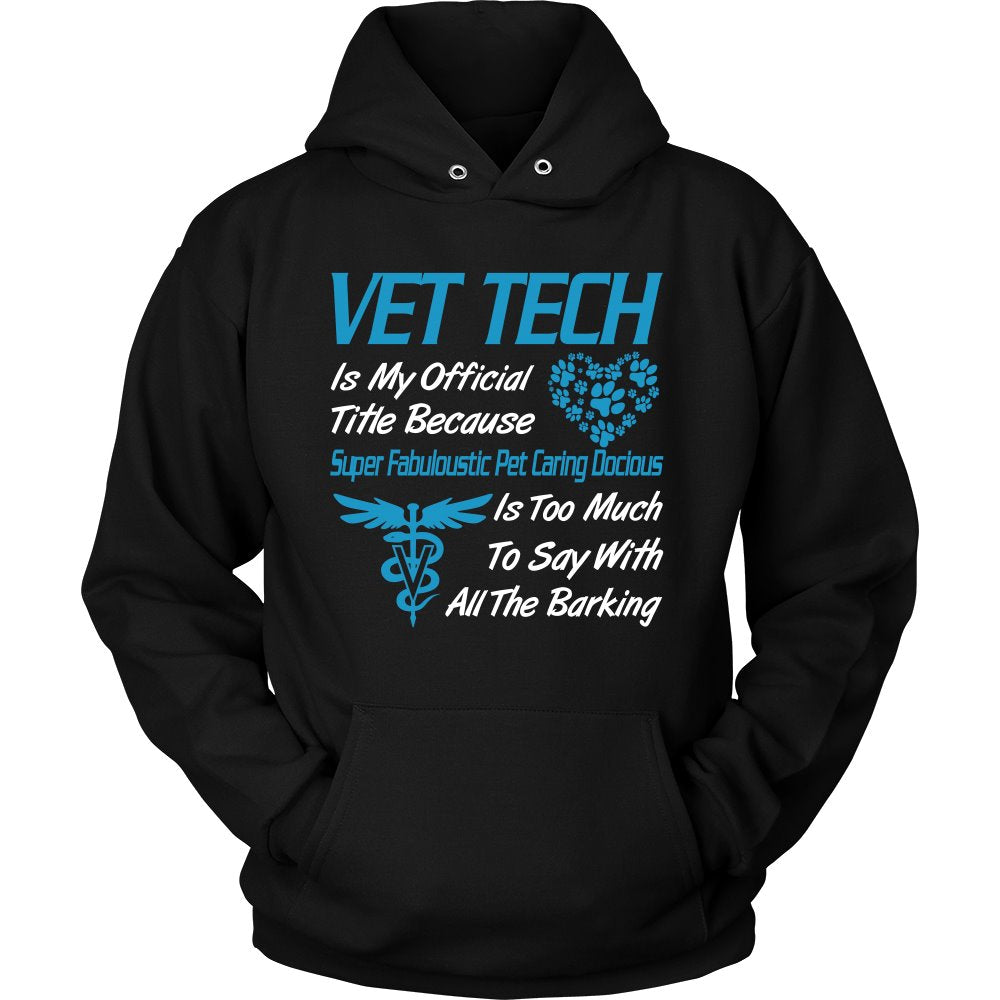 Proud Vet Tech T-shirt teelaunch Unisex Hoodie Black S