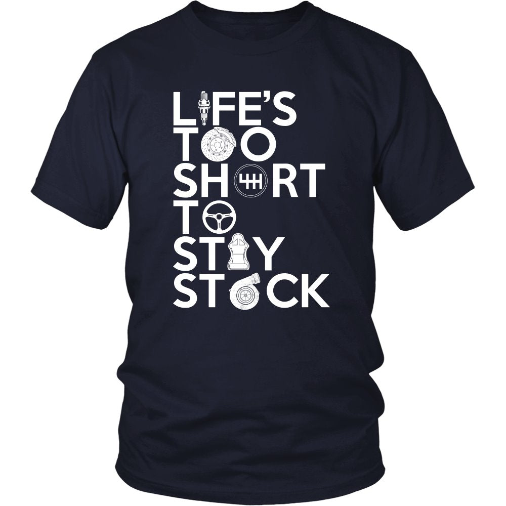 Life's Too Short To Stay Stock T-shirt teelaunch District Unisex Shirt Navy S