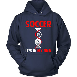 Soccer Is In My DNA T-shirt teelaunch Unisex Hoodie Navy S