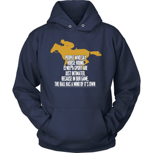 Horse Riding Is My Game! T-shirt teelaunch Unisex Hoodie Navy S