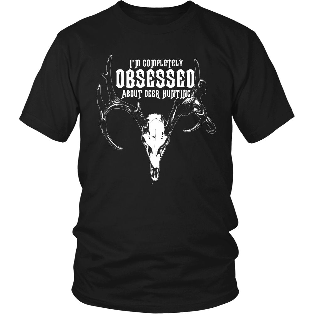 I'm Completely Obsessed About Deer Hunting T-shirt teelaunch District Unisex Shirt Black S
