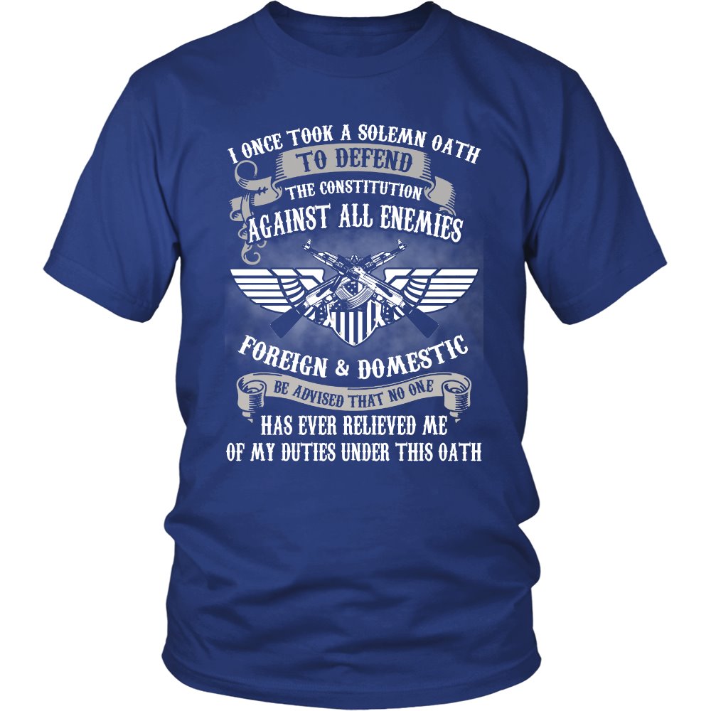 Veteran - LIMITED EDITION T-shirt teelaunch District Unisex Shirt Royal Blue S