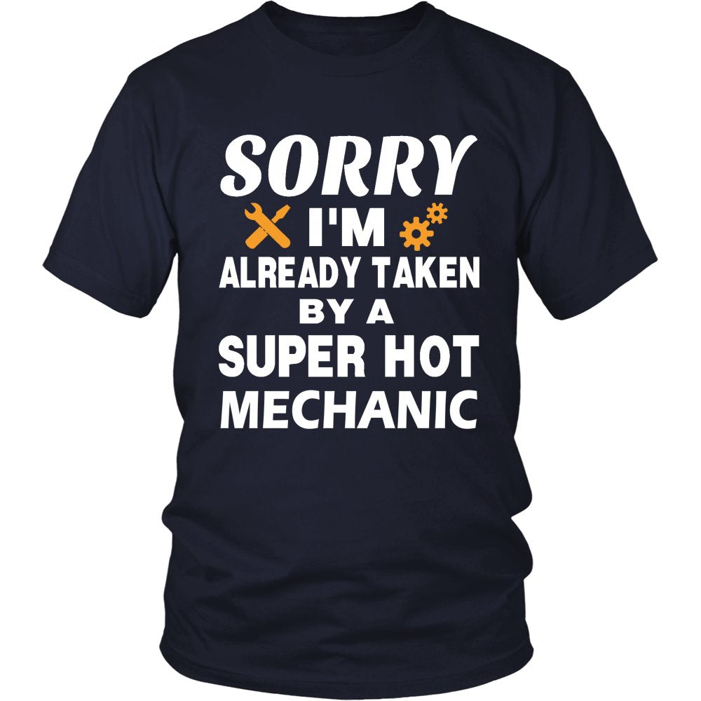 Love A Mechanic! T-shirt teelaunch District Unisex Shirt Navy S