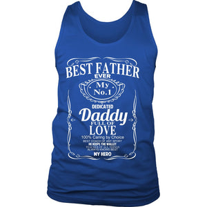 Best Father Whiskey T-shirt teelaunch District Mens Tank Royal Blue S