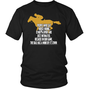 Horse Riding Is My Game! T-shirt teelaunch District Unisex Shirt Black S